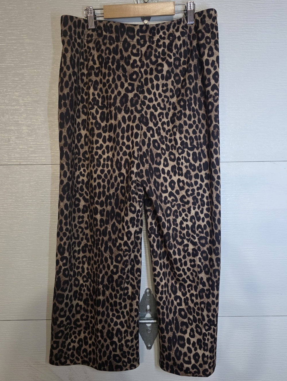 Jules & Leopold Brown and Black Leopard-Print Pants - Picture 3 of 4